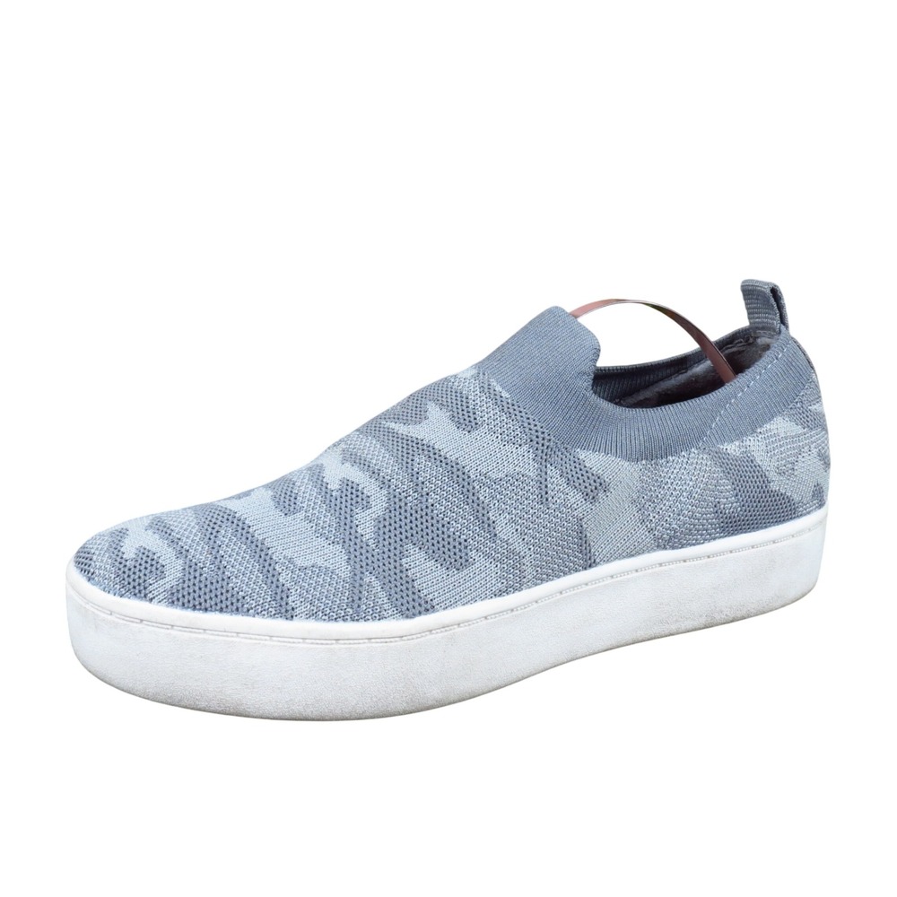 A New Day Khloe Womens Slip On Sneaker Size 7.5 Walking Gray Camo Knit Platform‎